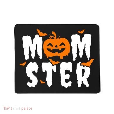 Monster Mom Halloween Pumpkin Mousepad