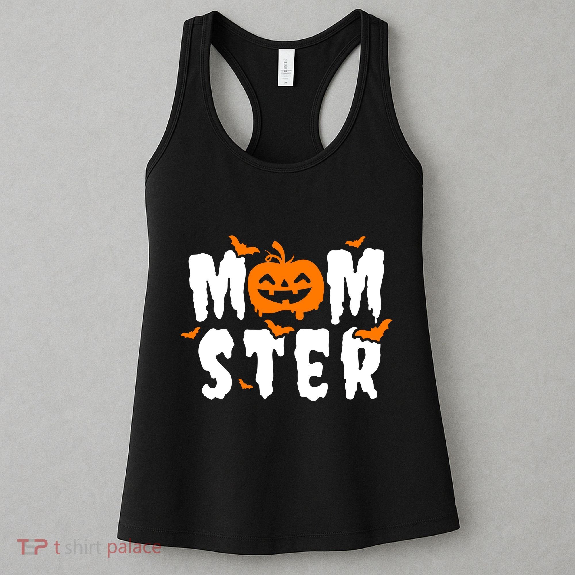 Monster Mom Halloween Pumpkin Women's Tank Top