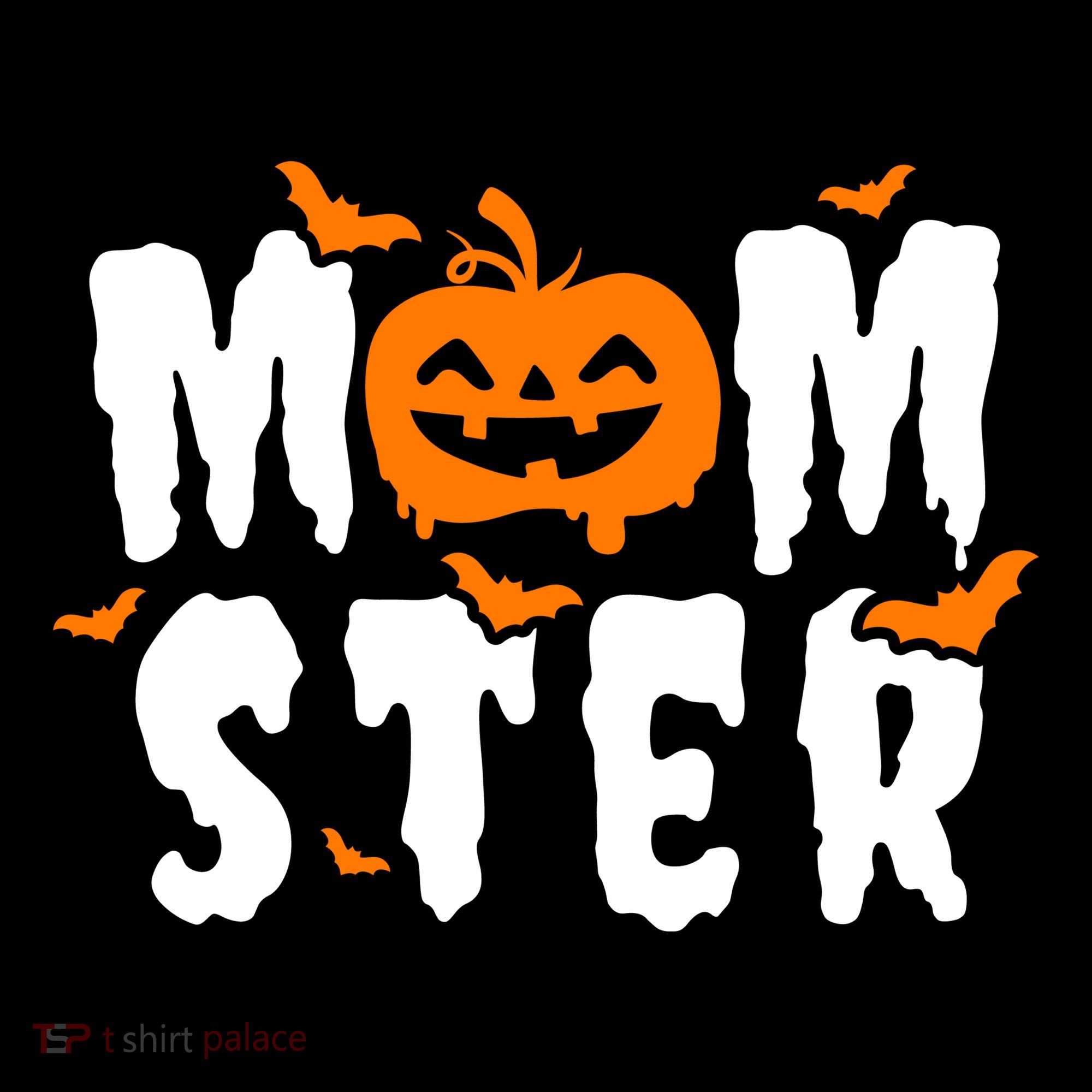 Monster Mom Halloween Pumpkin Toddler Hoodie