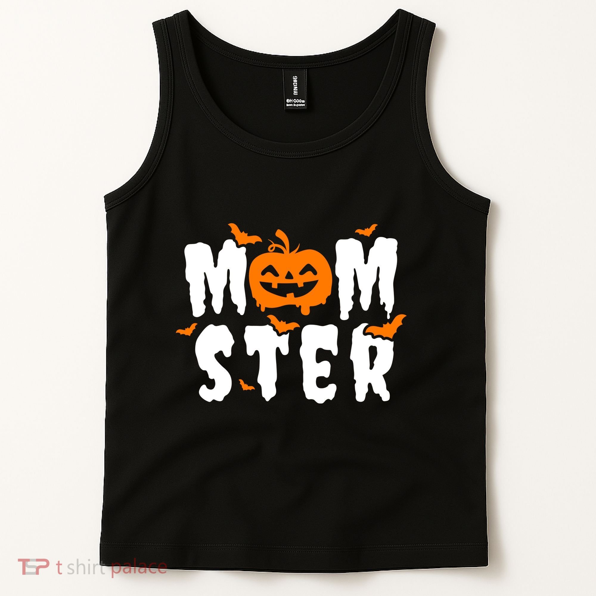 Monster Mom Halloween Pumpkin Tank Top
