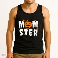 Monster Mom Halloween Pumpkin Tank Top thumb 3