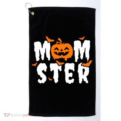 Monster Mom Halloween Pumpkin Golf Towel