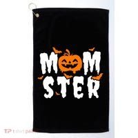 Monster Mom Halloween Pumpkin Golf Towel thumb 0