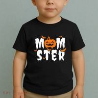 Monster Mom Halloween Pumpkin Toddler T-Shirt thumb 2
