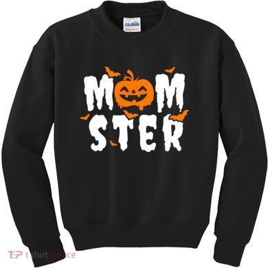 Monster Mom Halloween Pumpkin Kids Sweatshirt