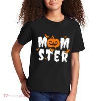 Monster Mom Halloween Pumpkin Kids T-Shirt thumb 2