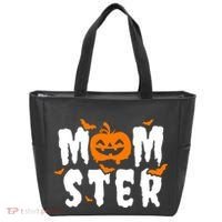 Monster Mom Halloween Pumpkin Tote Bag thumb 0