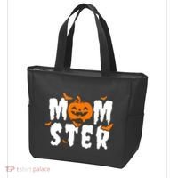 Monster Mom Halloween Pumpkin Tote Bag thumb 3