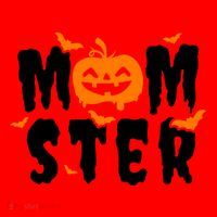 Monster Mom Halloween Pumpkin Santa Hat thumb 1