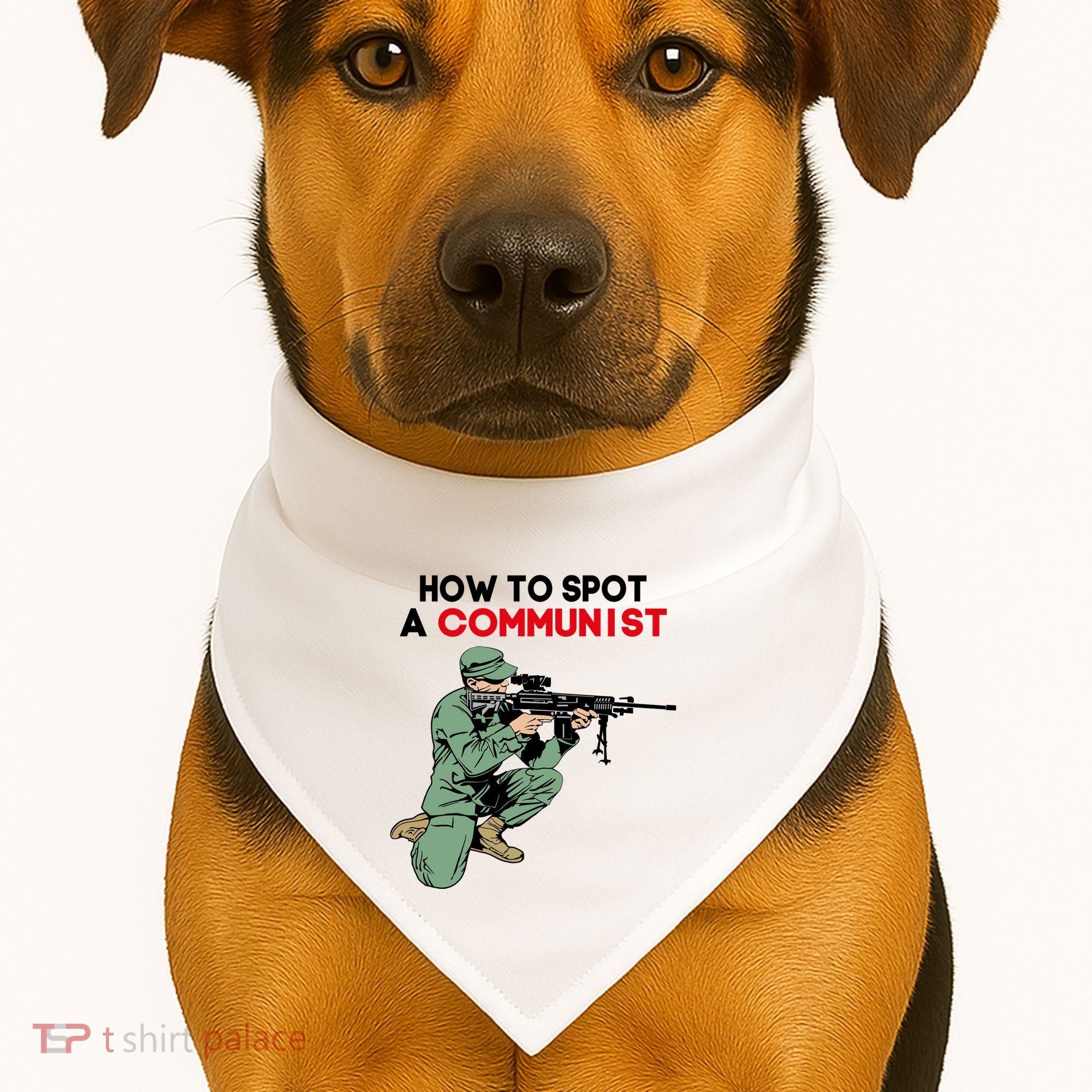 Matt Maddock How To Spot A Communist USA-Made Doggie Bandana