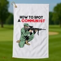 Matt Maddock How To Spot A Communist Golf Towel thumb 1