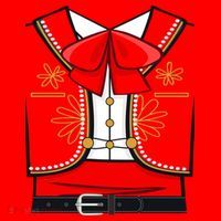 Mexican Mariachi Halloween Costume Santa Hat thumb 1