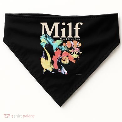 Milf Man I Love Fish USA-Made Doggie Bandana
