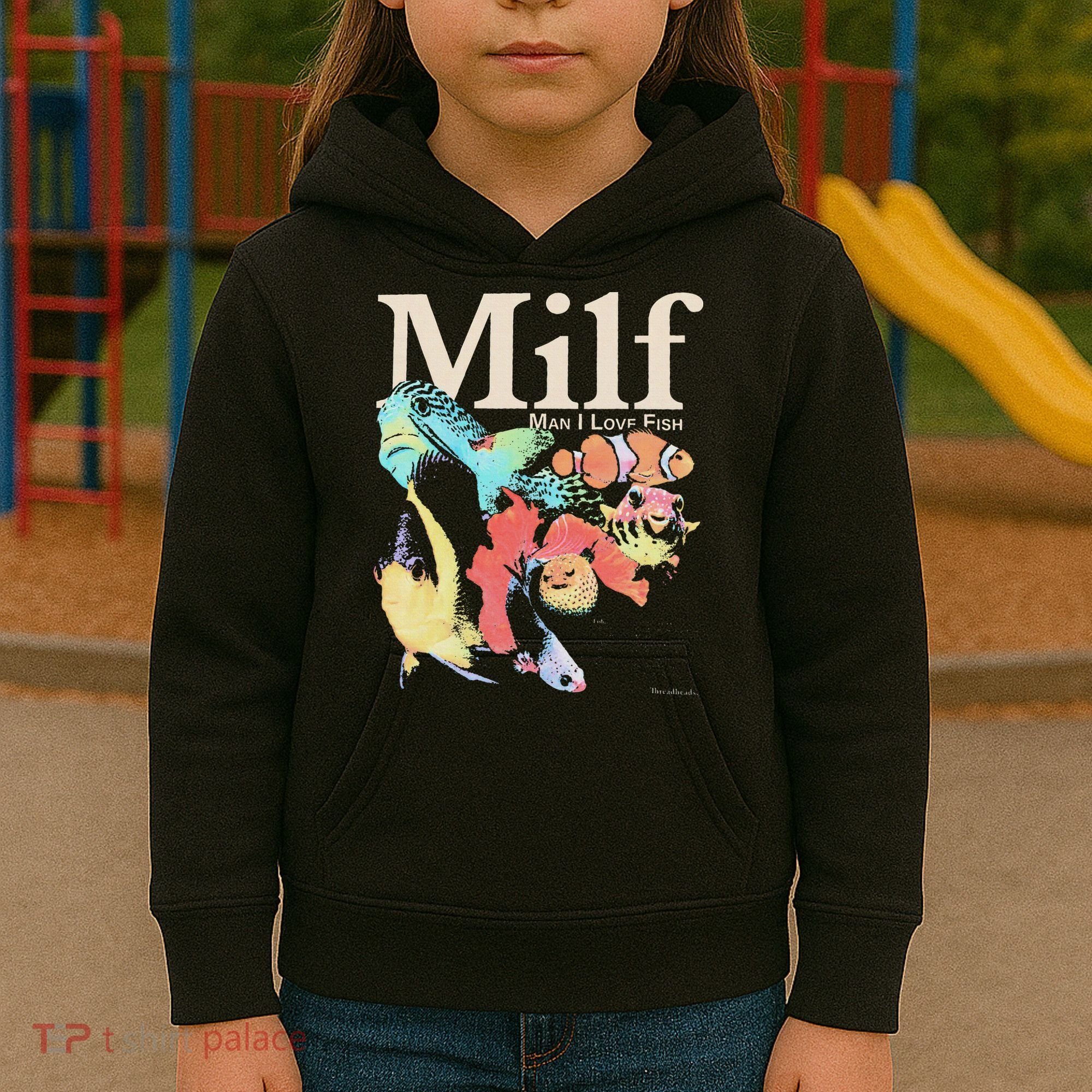 Milf Man I Love Fish Kids Hoodie