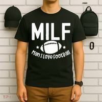 Milf Man I Love Football T-Shirt thumb 6