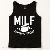 Milf Man I Love Football Tank Top thumb 2