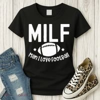 Milf Man I Love Football Women's T-Shirt thumb 3