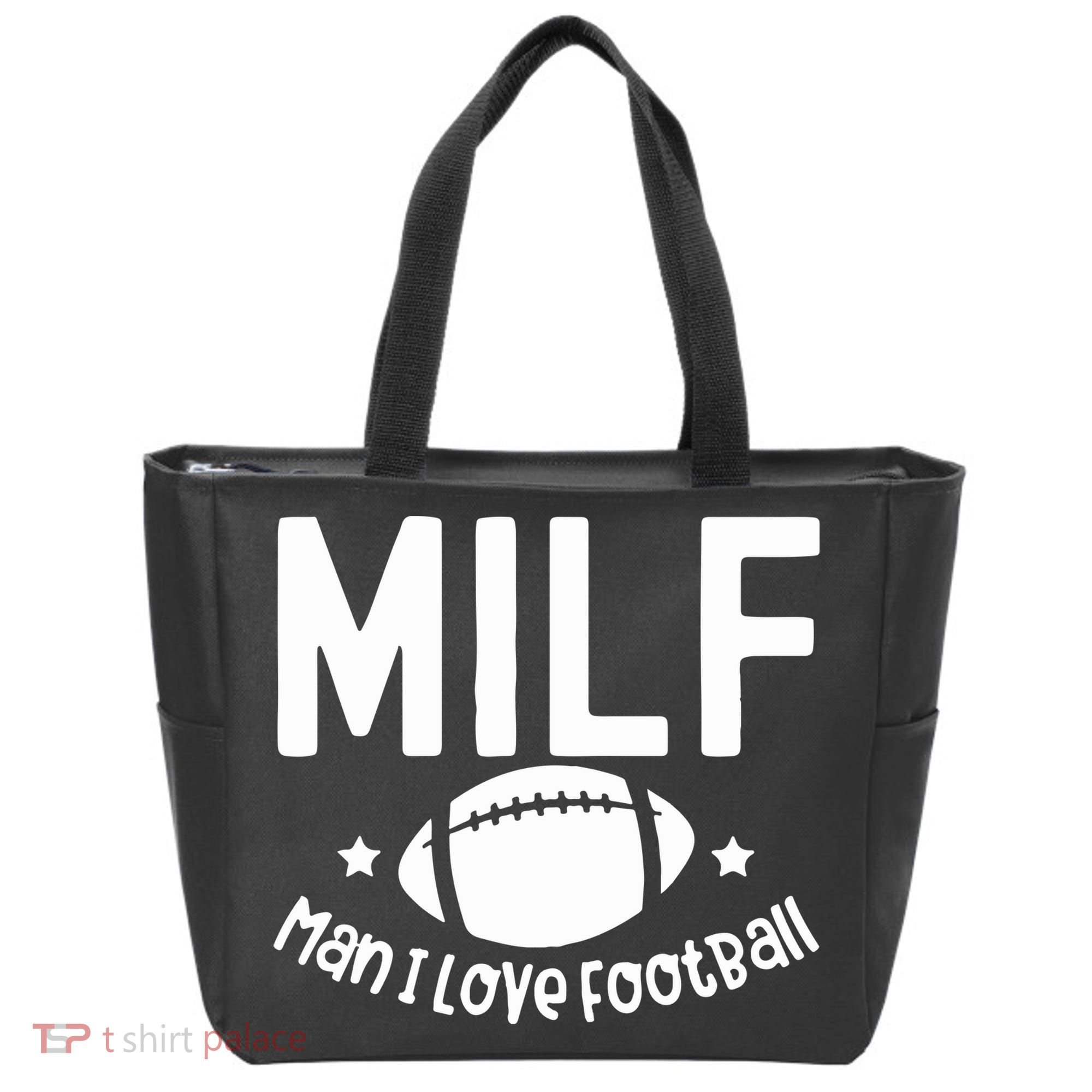 Milf Man I Love Football Tote Bag