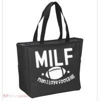 Milf Man I Love Football Tote Bag thumb 2