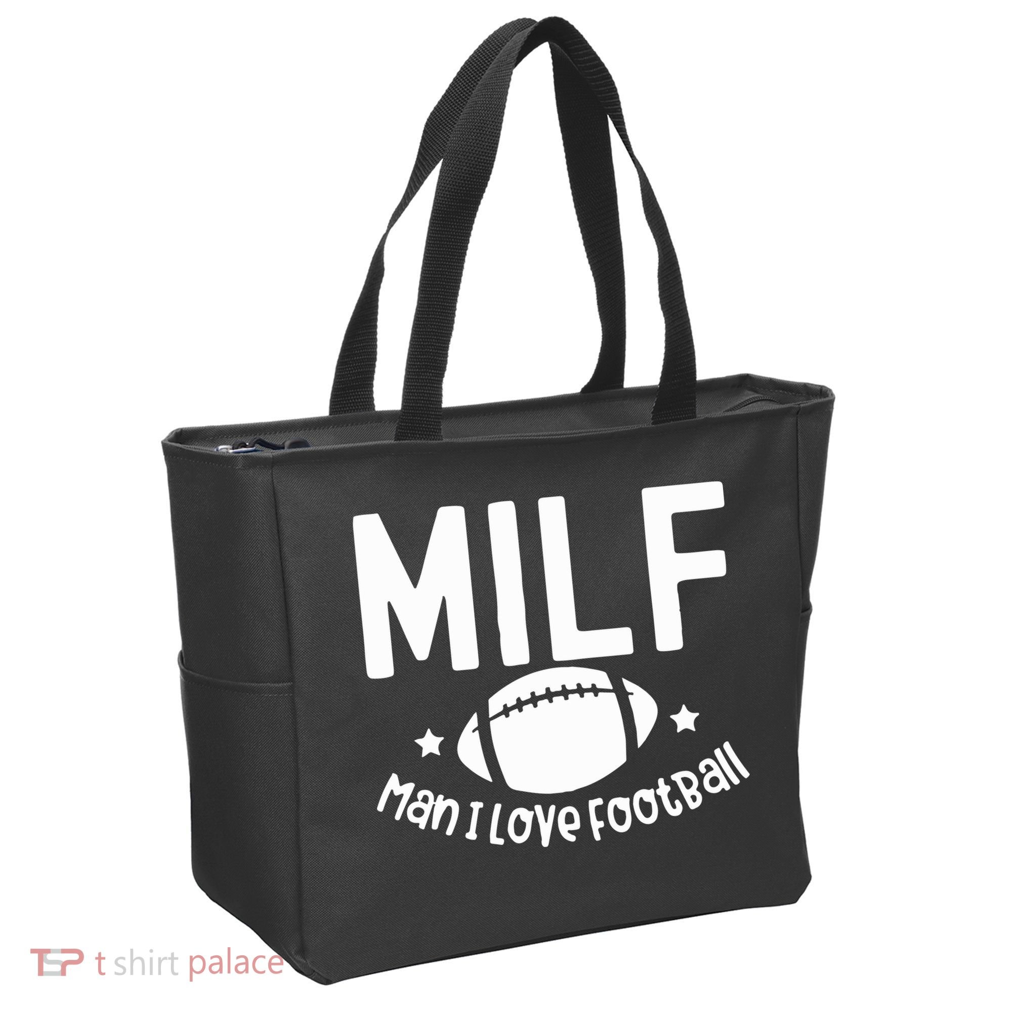 Milf Man I Love Football Tote Bag