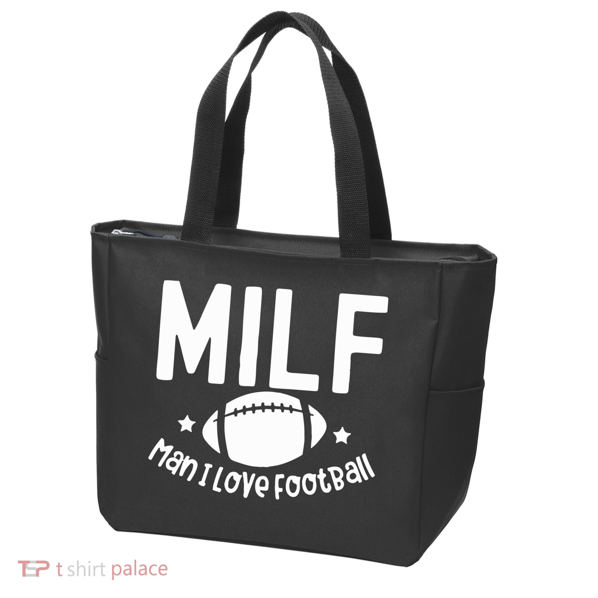 Milf Man I Love Football Tote Bag