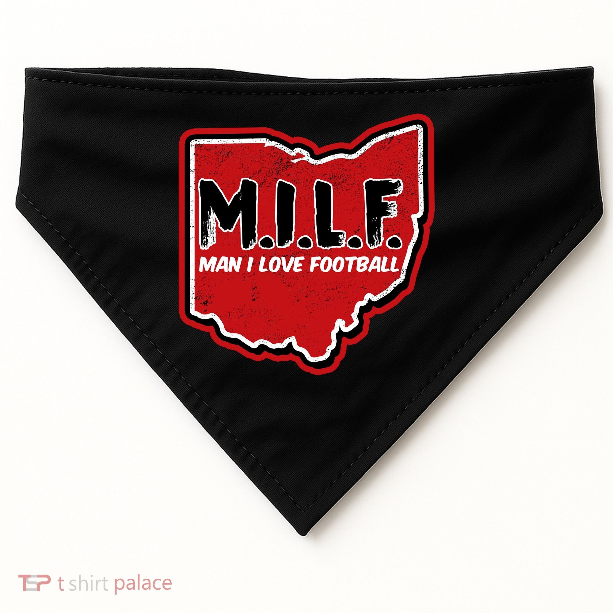 MILF Man I Love Football Ohio State USA-Made Doggie Bandana
