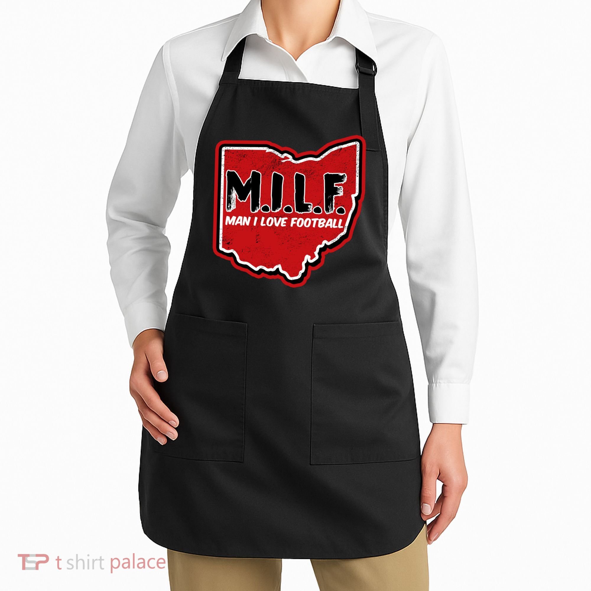 MILF Man I Love Football Ohio State Apron