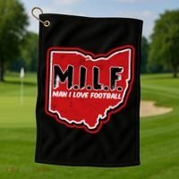 MILF Man I Love Football Ohio State Golf Towel thumb 1