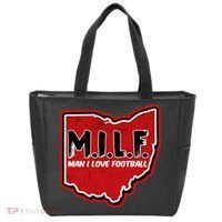 MILF Man I Love Football Ohio State Tote Bag thumb 0