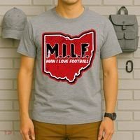 MILF Man I Love Football Ohio State T-Shirt thumb 6