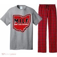 MILF Man I Love Football Ohio State Pajama Set thumb 0