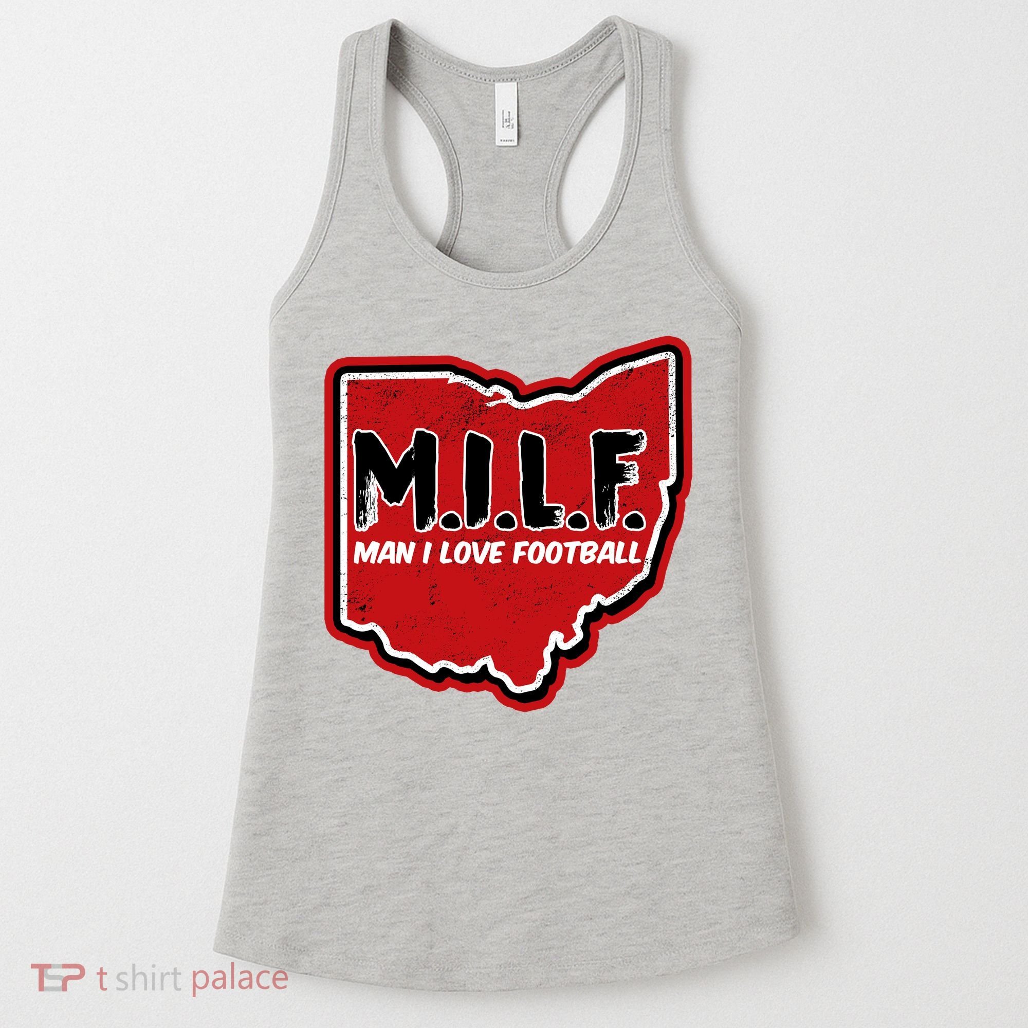 MILF Man I Love Football Ohio State Women's Tank Top