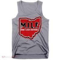 MILF Man I Love Football Ohio State Tank Top thumb 0