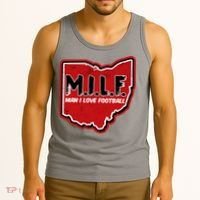 MILF Man I Love Football Ohio State Tank Top thumb 3