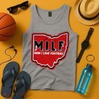 MILF Man I Love Football Ohio State Tank Top thumb 4