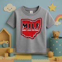 MILF Man I Love Football Ohio State Toddler T-Shirt thumb 3