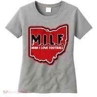 MILF Man I Love Football Ohio State Women's T-Shirt thumb 0