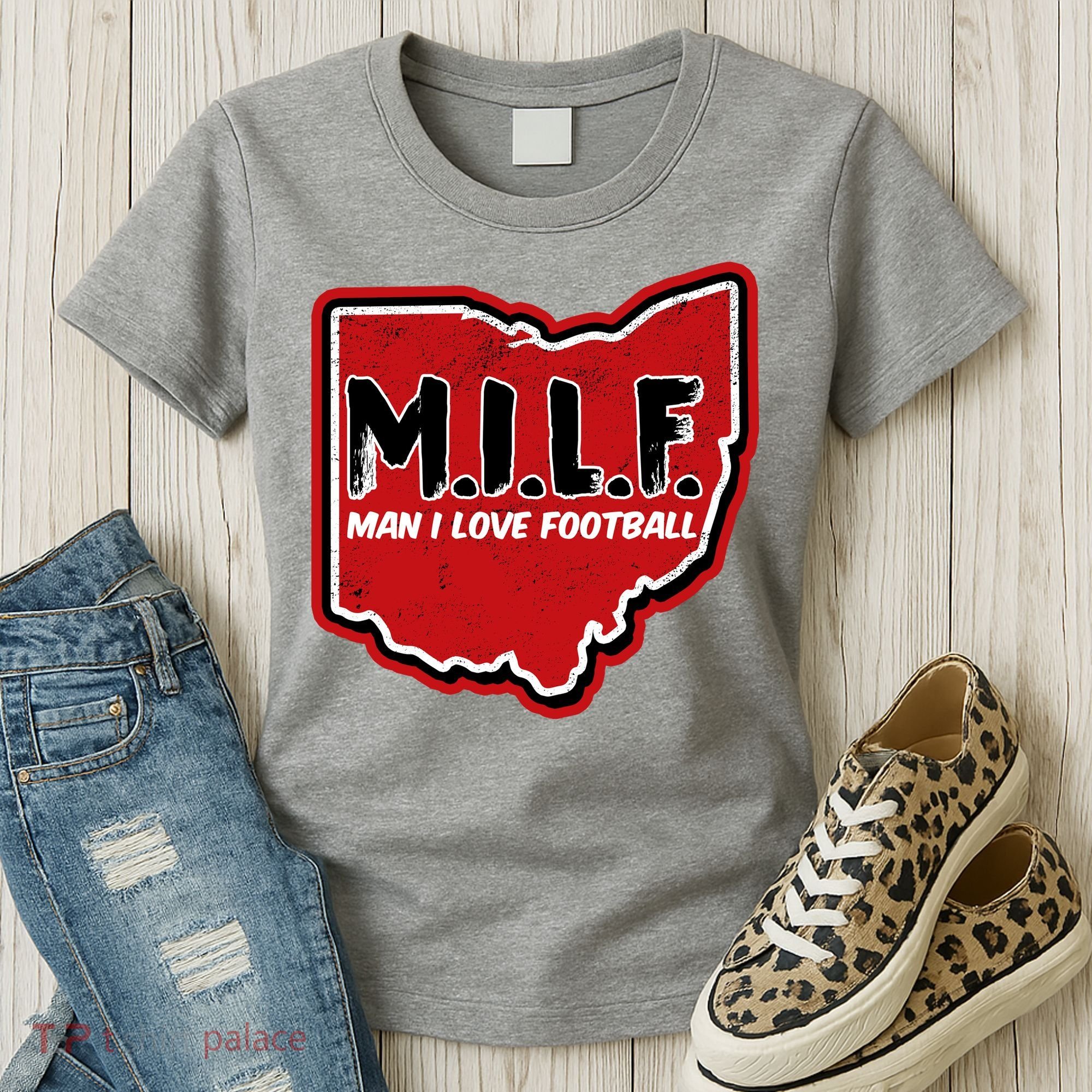MILF Man I Love Football Ohio State Women's T-Shirt