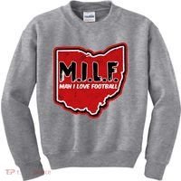 MILF Man I Love Football Ohio State Kids Sweatshirt thumb 0