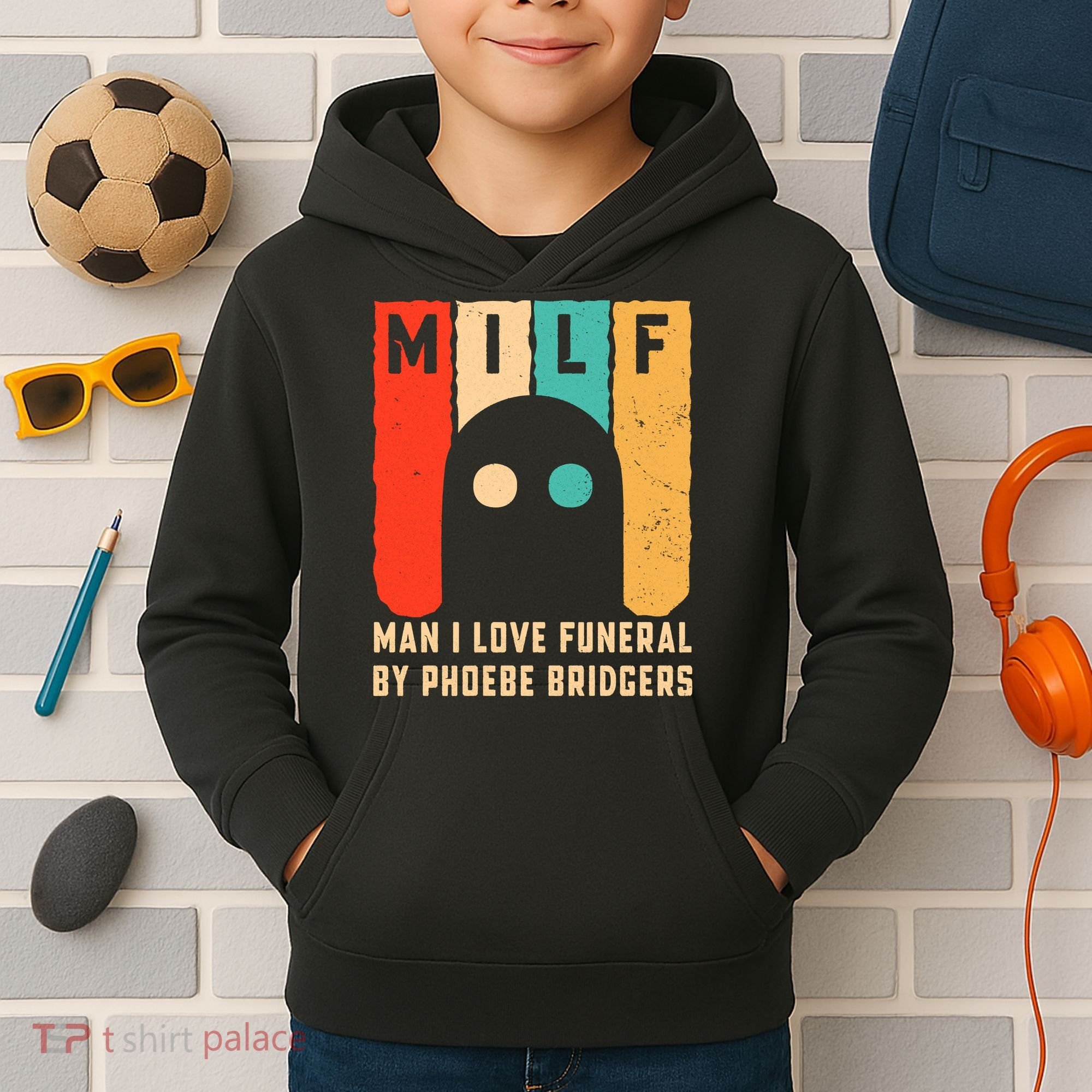 Milf Man I Love Funeral By Phoebe Bridgers Kids Hoodie