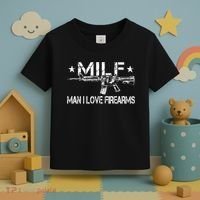 Milf Man I Love Firearms Pro Gun Owners Rights Toddler T-Shirt thumb 3