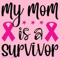 My Mom Is A Survivor Breast Cancer Awareness Coaster thumb 2