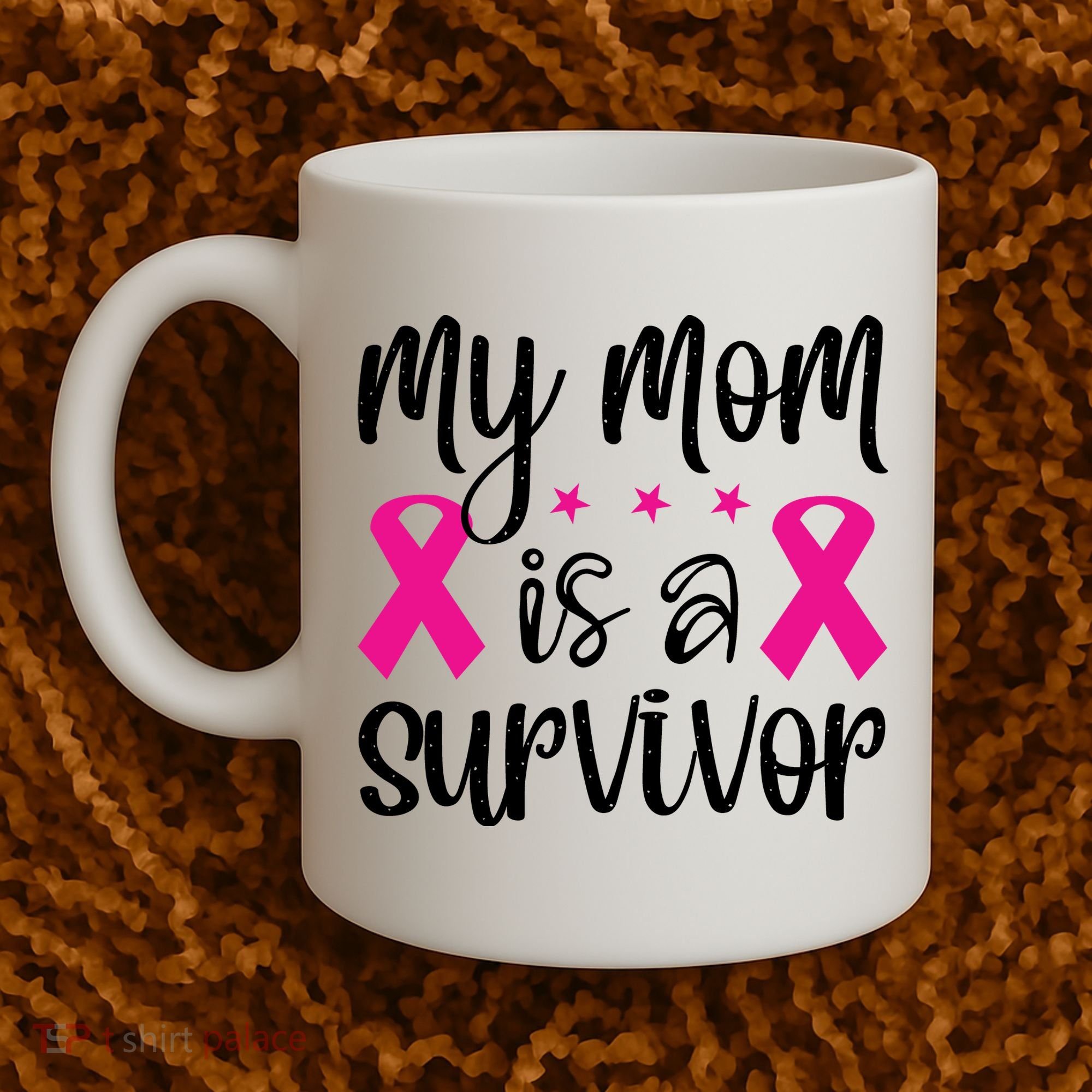 My Mom Is A Survivor Breast Cancer Awareness Coffee Mug