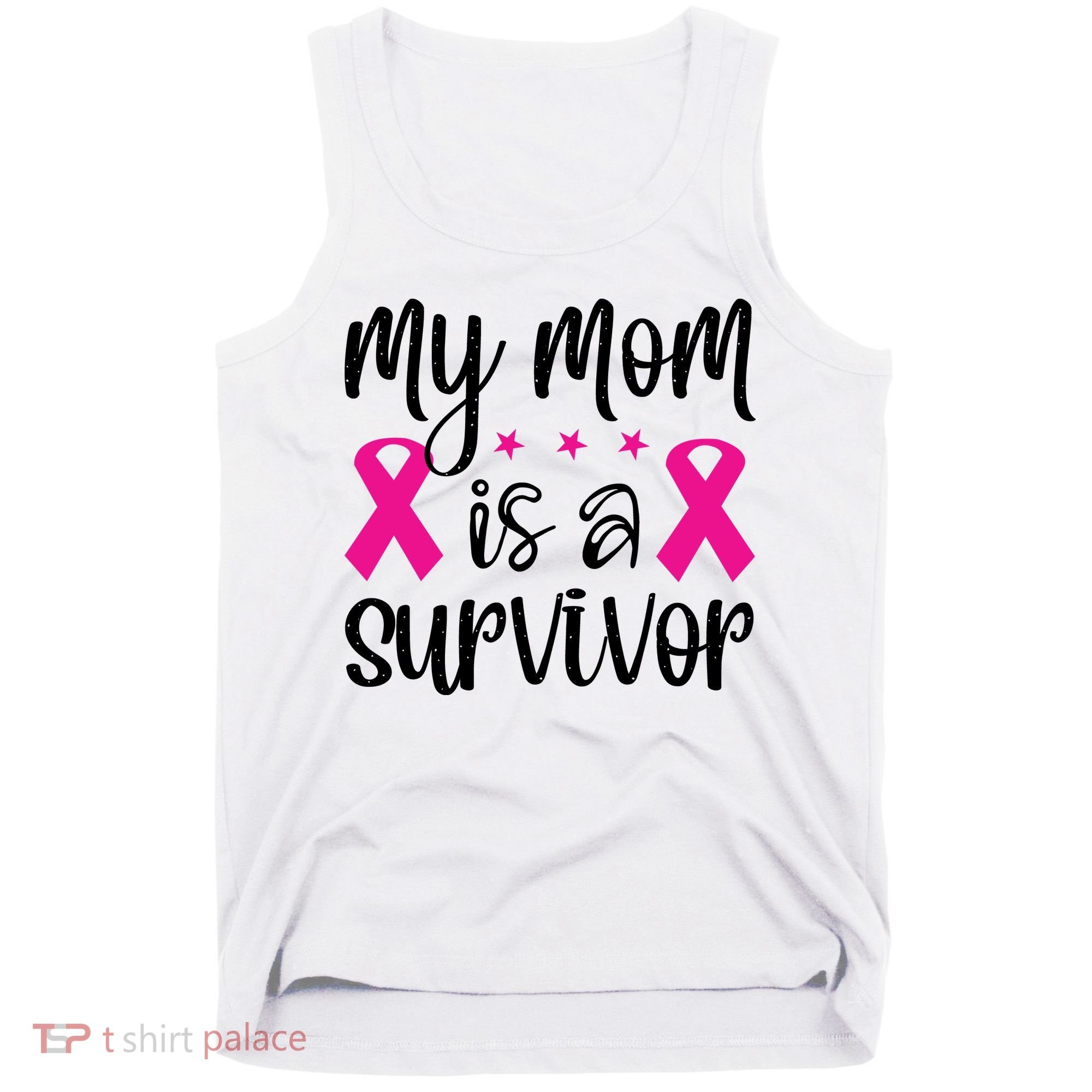 My Mom Is A Survivor Breast Cancer Awareness Tank Top