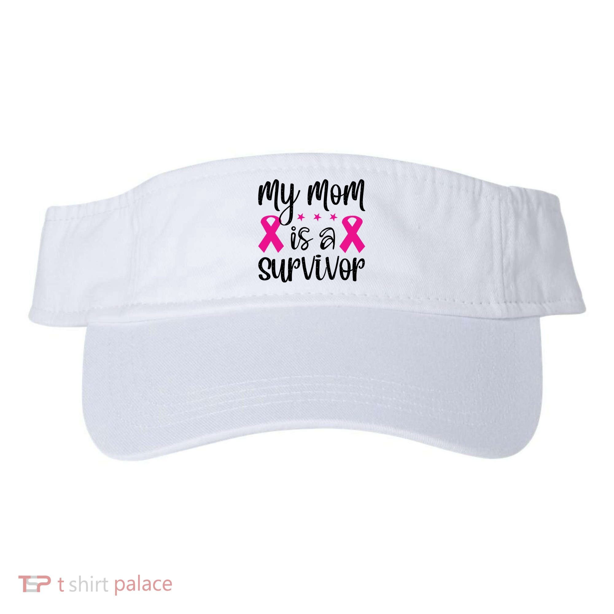My Mom Is A Survivor Breast Cancer Awareness Visor