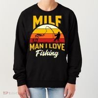 MILF Man I Love Fishing Camping Fish Funny Women's Sweatshirt thumb 0