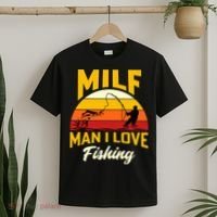 MILF Man I Love Fishing Camping Fish Funny T-Shirt thumb 2