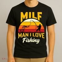 MILF Man I Love Fishing Camping Fish Funny T-Shirt thumb 3