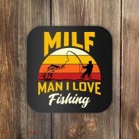 MILF Man I Love Fishing Camping Fish Funny Coaster thumb 0