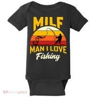 MILF Man I Love Fishing Camping Fish Funny Baby Bodysuit thumb 0